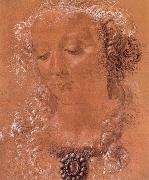 Halfte second women head Andrea del Verrocchio